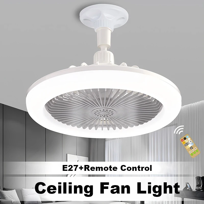 

2In1 Ceiling Fan Light Indoor LED Lamp Remote Control Wall Lamp 3 Speed Mode Ceiling Light Bedroom Fan Light Living Room Kitchen