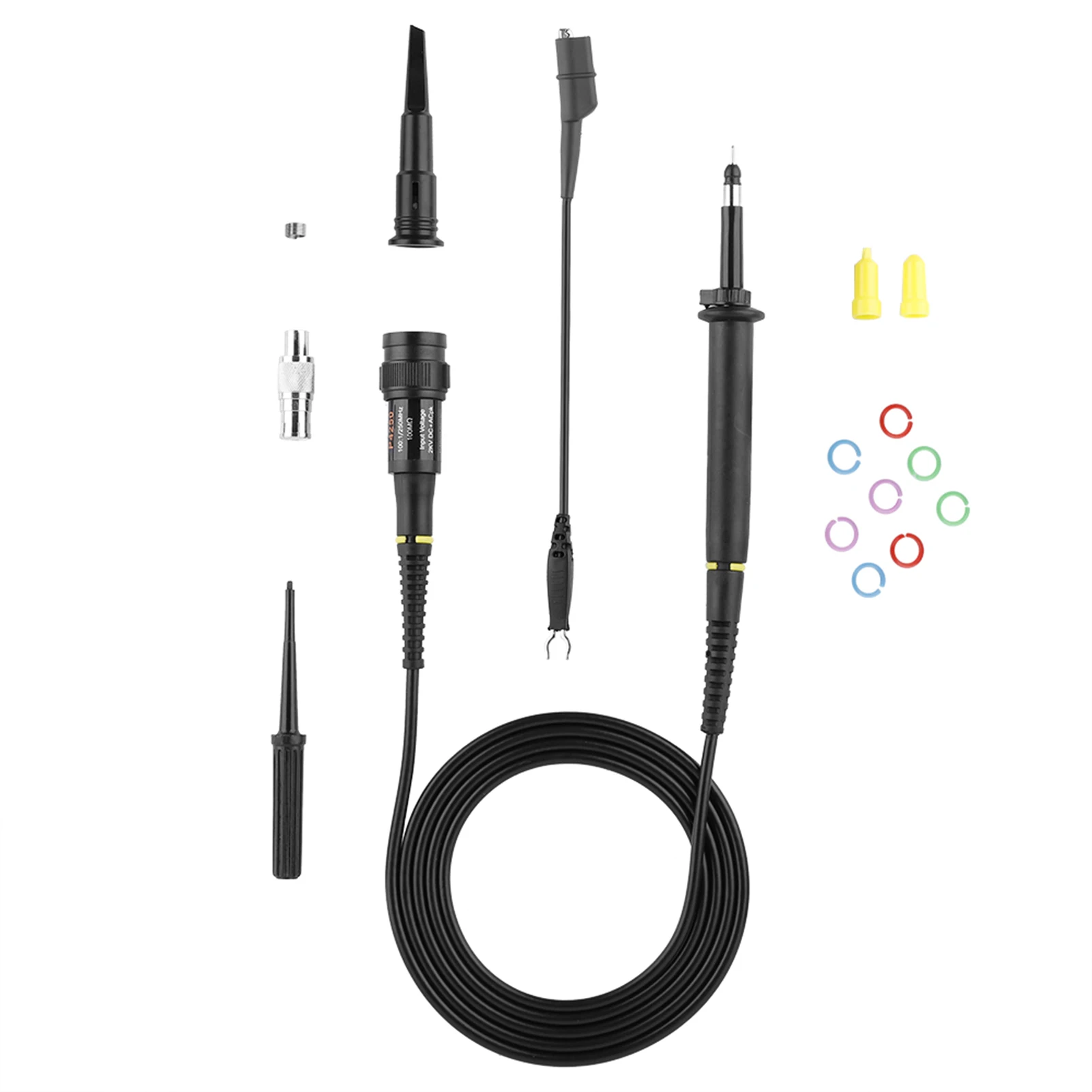 P4250 Oscilloscope High voltage Probe 100:1 2KV 250MHz Crocodile Clip BNC Test Lead Kit