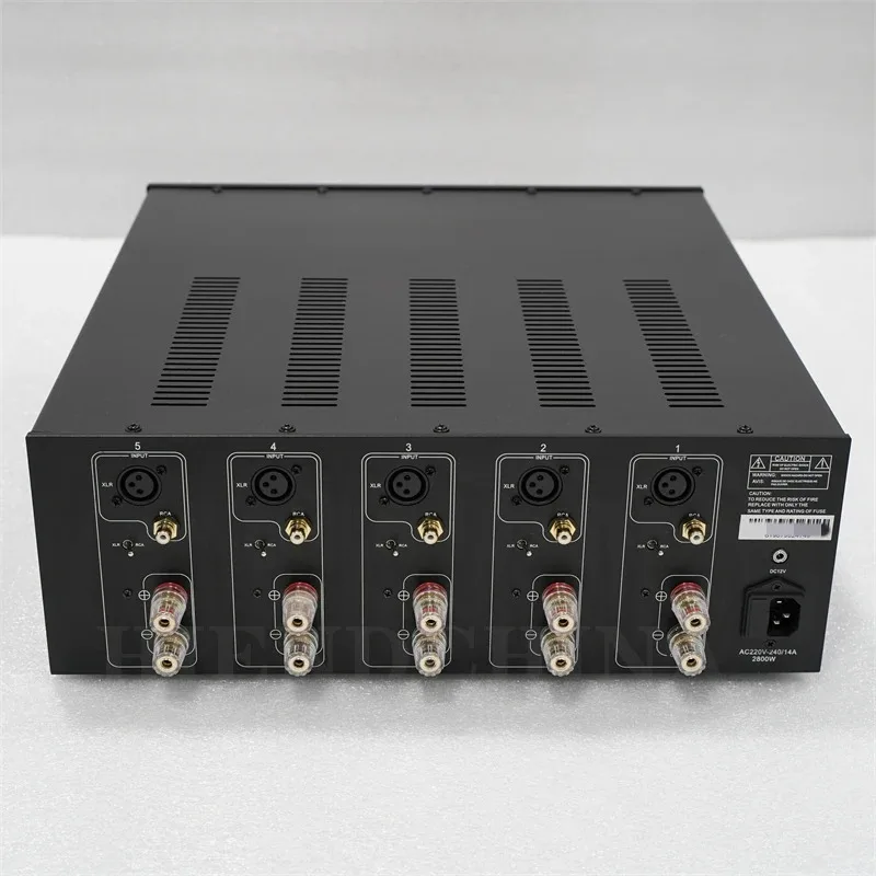 2026 SELL 5 Channels AV Power Amplifier YC-5250 High Power Rear Stage Power Amplifier 250W*5 8ohms 380W*5 4ohms