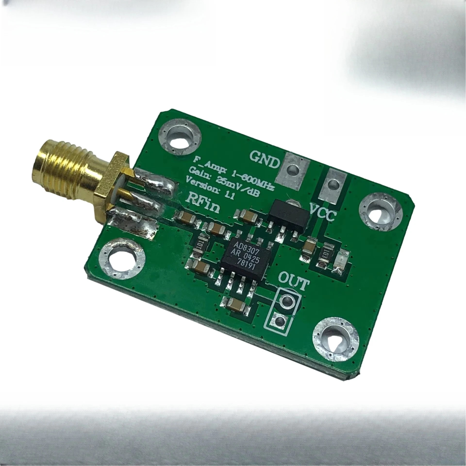 for AD8307 RF power meter logarithmic detector power detection (1-600MHz)