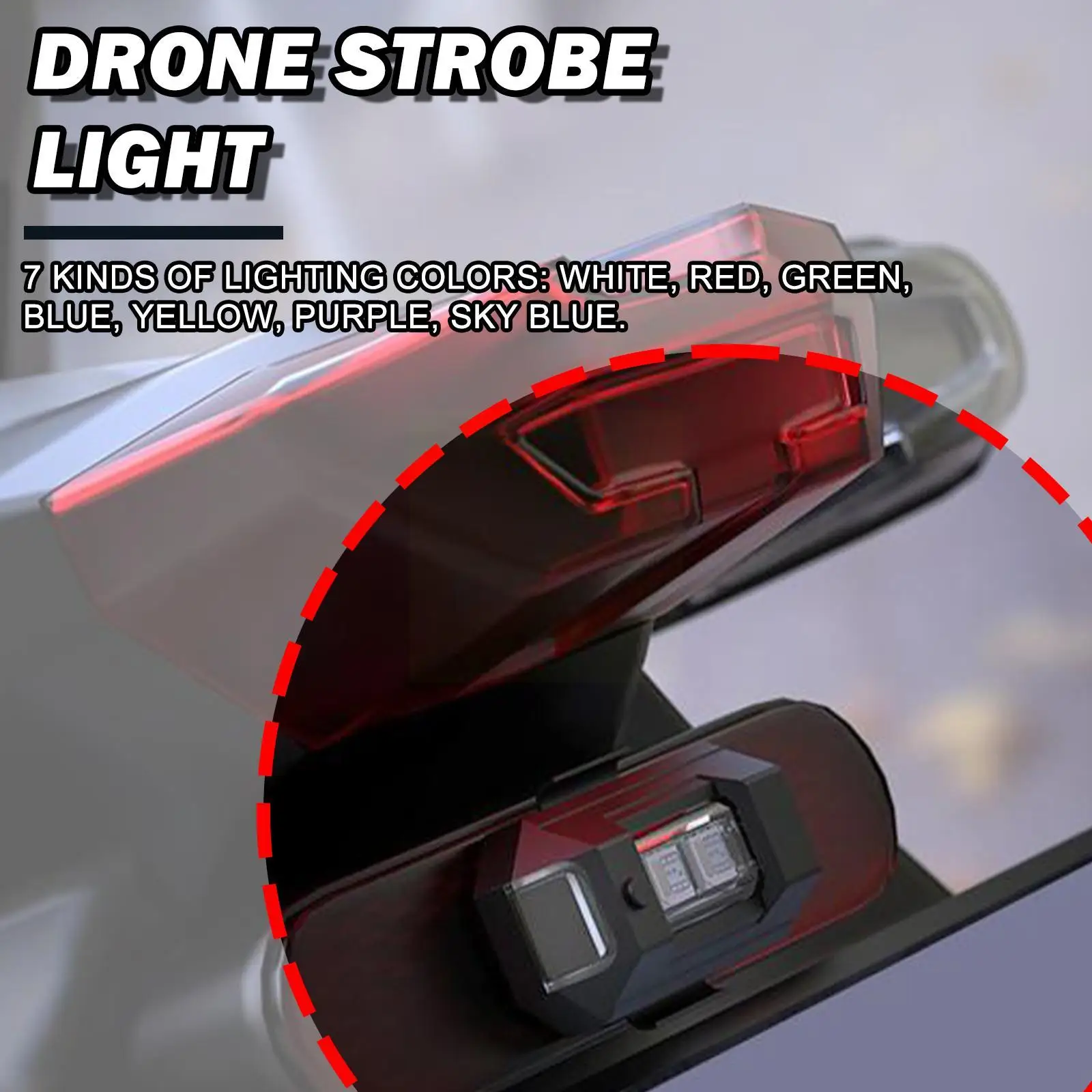 Drone con luce stroboscopica universale LED Anti collisione spia luminosa indicatore di direzione indicatore di direzione moto per DJI Mi L7C9