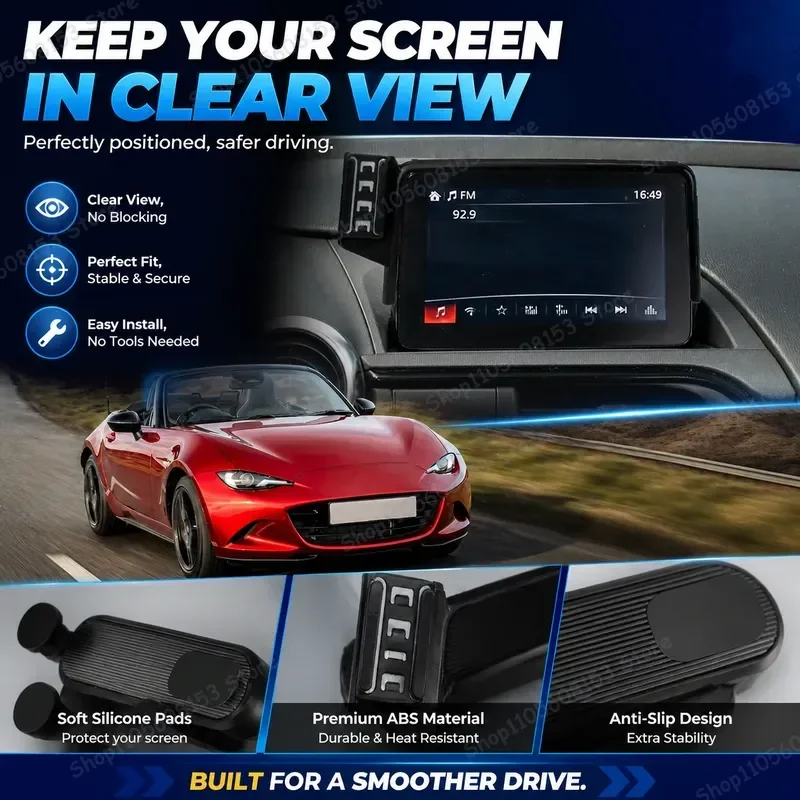 For Mazda MX-5 ND 2016 2017 2018 2019 2020 2021 2022 2023 Miata Roadster Car Phone Mount GPS Navigation Holder Adjustable