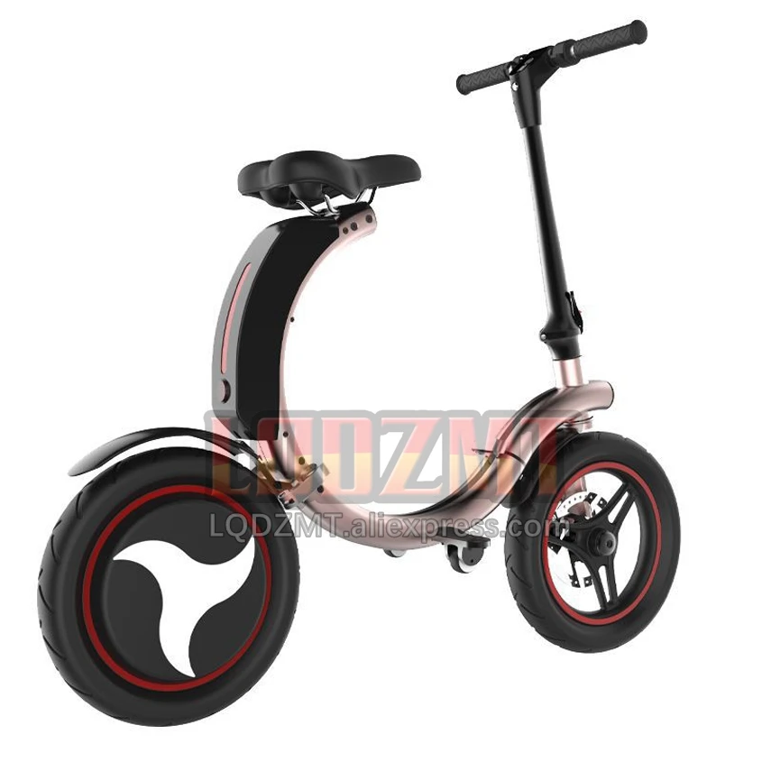 14 inch 450W Electric Folding Bicycle Off-Road ATV Foldable Long Range Safety Powerful Battery Bike For Adults and Kids Scooter image 4