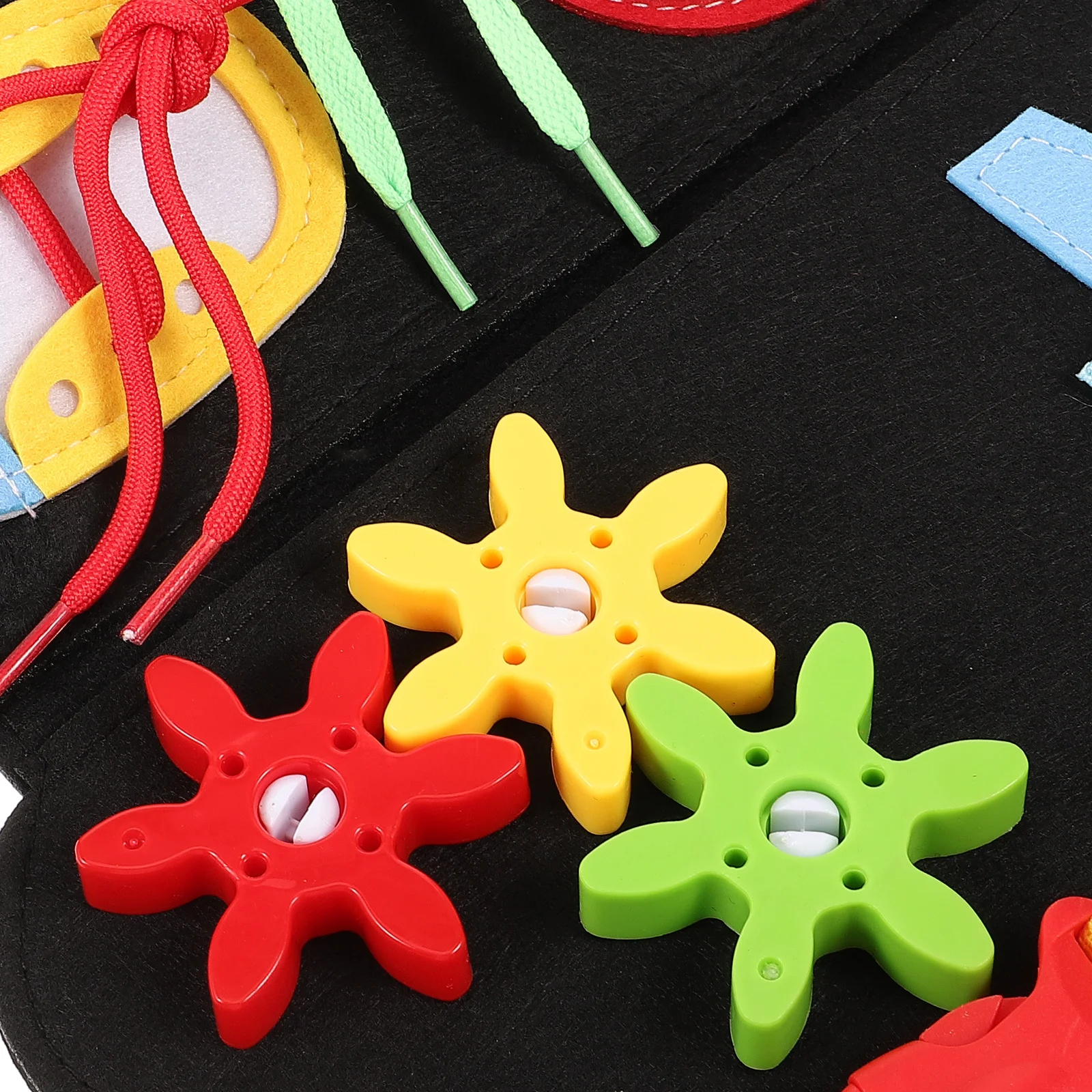

Busy Board Montessori Panda Felt Educational Learning Preschool Teaching Tool Fine Motor Skills Development Safe