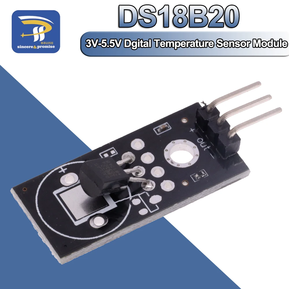 Плата-модуля-измерения-температуры-ds18b20-—-датчик-обнаружения-выхода-цифрового-сигнала-для-arduino-dc-5-В-с-проводом-dupont