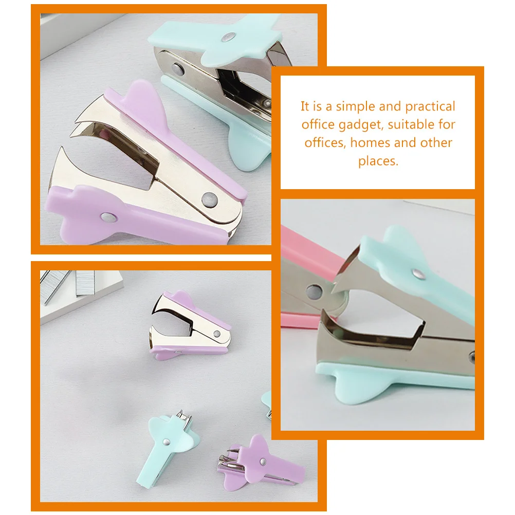 4 قطعة مزيل التيلة المحمولة الثقيلة التيلة مجتذب مكتب استخدام مريح توفير العمالة دباسة صغيرة مزيل مسمار إزالة مجتذب