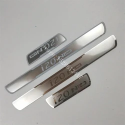 For Hyundai i20 Nlite 2021 2022 2023~2025 Car Accessories Door sill scuff plates thresholds protector car Stickers Welcome Pedal