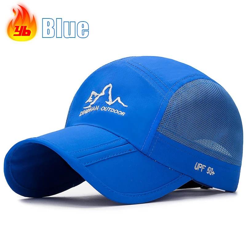 Baumwolle Sommer faltbare tragbare verstellbare Baseballkappe Sonnenhut Trucker Caps Papa Hüte – Detail 12