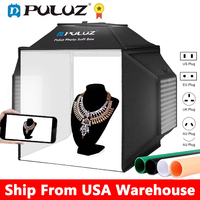 PULUZ 40CM Photo Studio Box 4 Colors Backdrops,Photography Lightbox 72W 5500K,Photography Softbox Studio Shooting Tent Box Kits