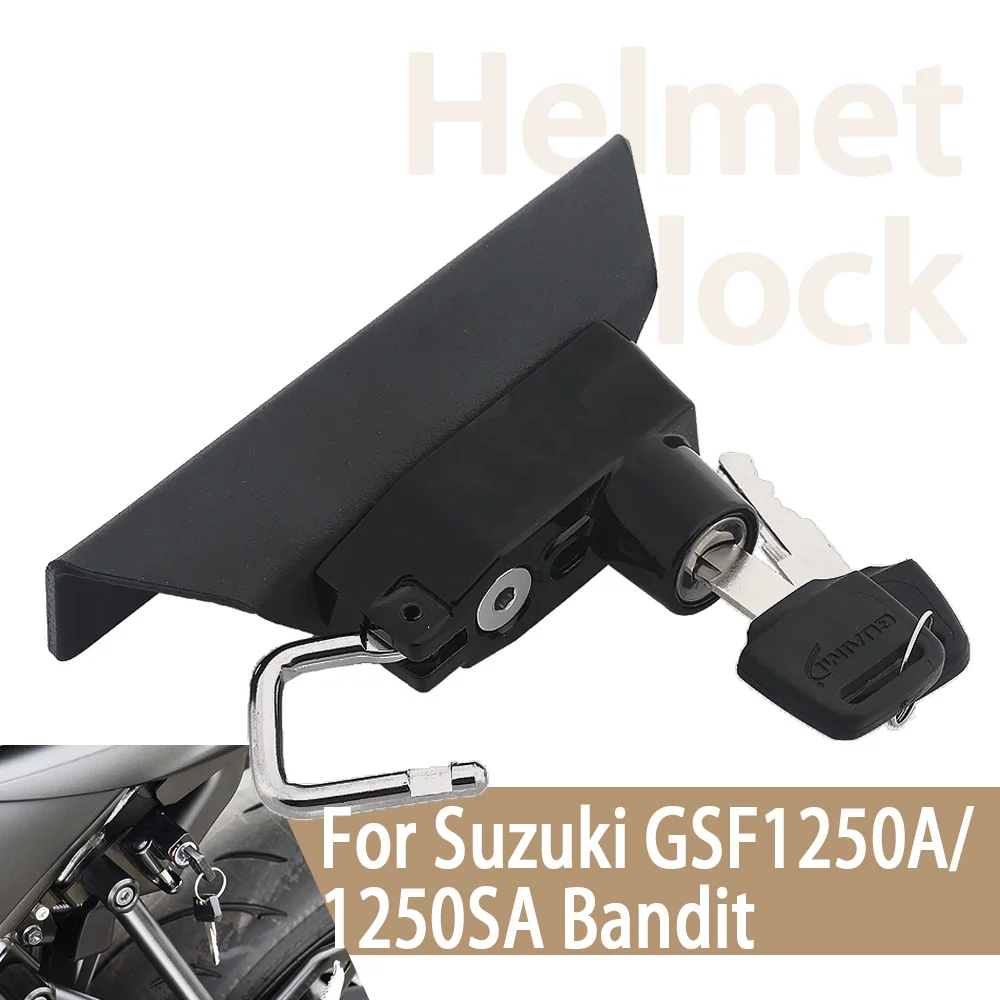 For Suzuki Bandit 1250 Helmet Lock Kit Motorcycle Helmets Security Anti-Theft Lock Rust-Proof Sturdy Aluminum Alloy Accessories