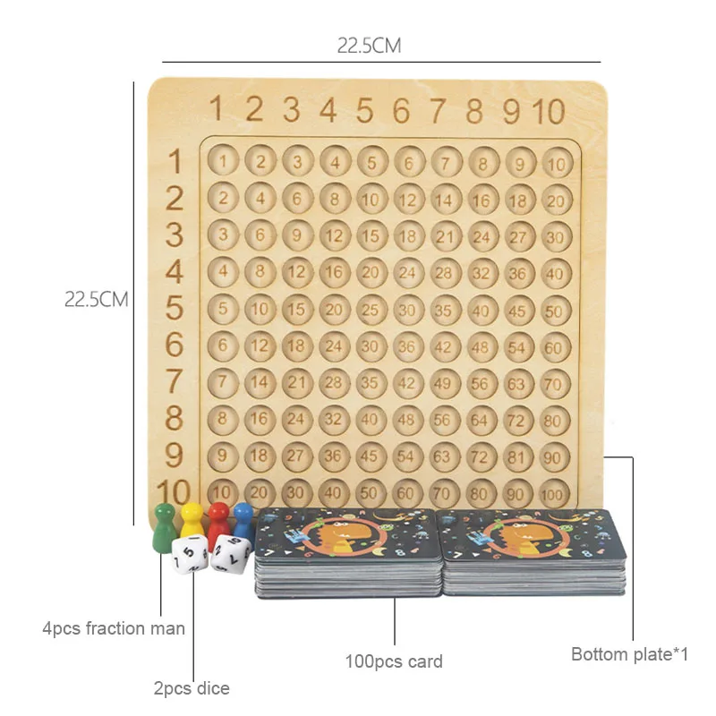 99 tabliczka mnożenia zabawka matematyczna arytmetyka pomoce nauczycielskie Montessori drewniane zabawki edukacyjne dla dzieci prezenty dla dzieci