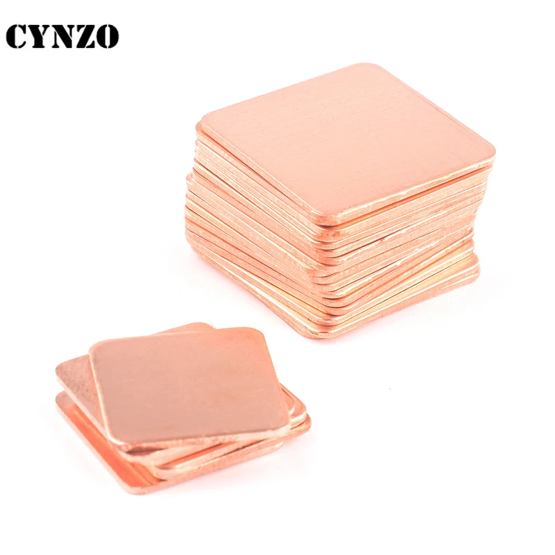 Notebook Copper Heatsink Sheet MOD Computer Motherboard/North South Bridge/Memory/Router Heat Conduction Shim 15*15/20*20mm