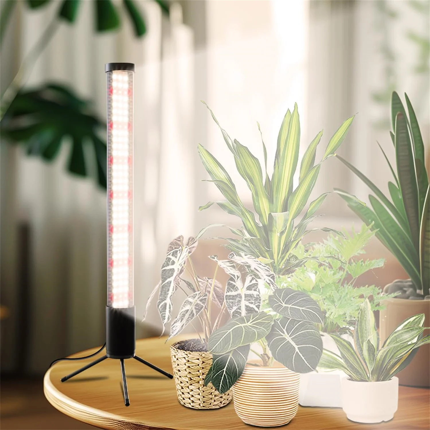 T10 LED Grow Light Tube Full Spectrum Plant Lamp Adjustable Dimmable Growing Lamp Hydroponics With Timer Indoor Plants Light
