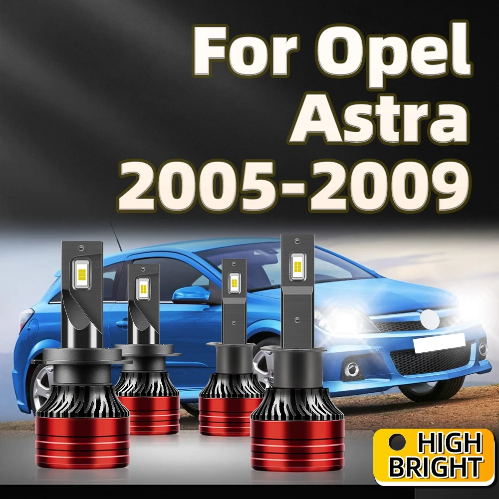 

2/2/4Pcs H7 Car Bulbs H1 Headlight Bulbs 30000LM Super Bright LED Chips For Opel Astra 2005 2006 2007 2008 2009