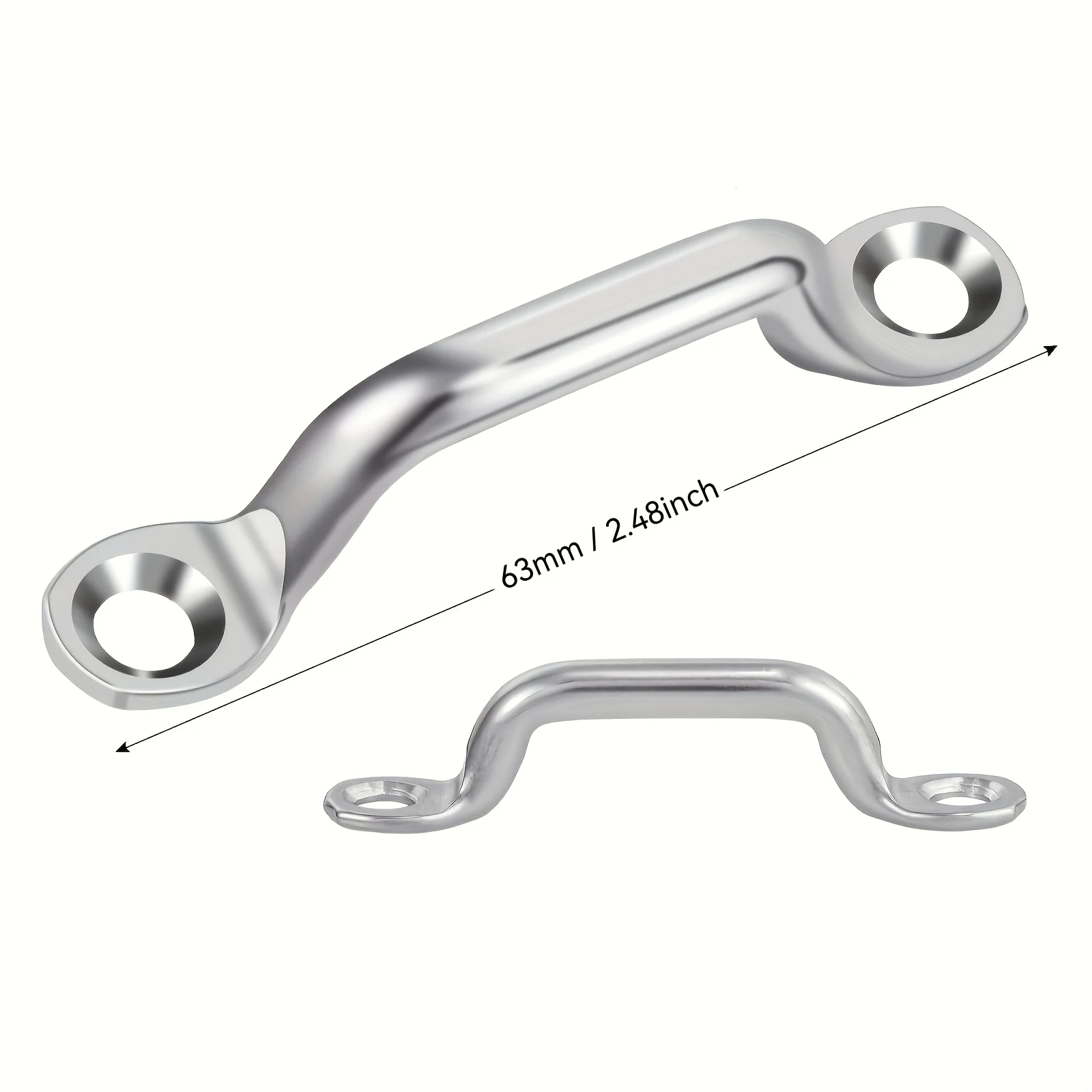 6 sets Boat Top Pad Eye Deck Loop Tie Down 316 Stainless Steel Set Kit for Fixing Boat Accessories