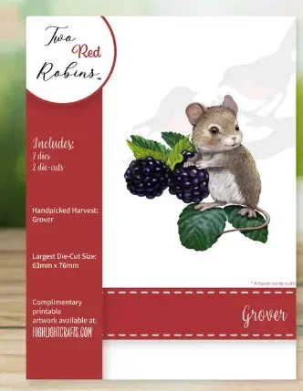 The Mouse Is Holding Mulberries 2025 NEW Cutting Dies Scrapbook Diary Decoration Stencil Embossing Template DIY Greeting Card