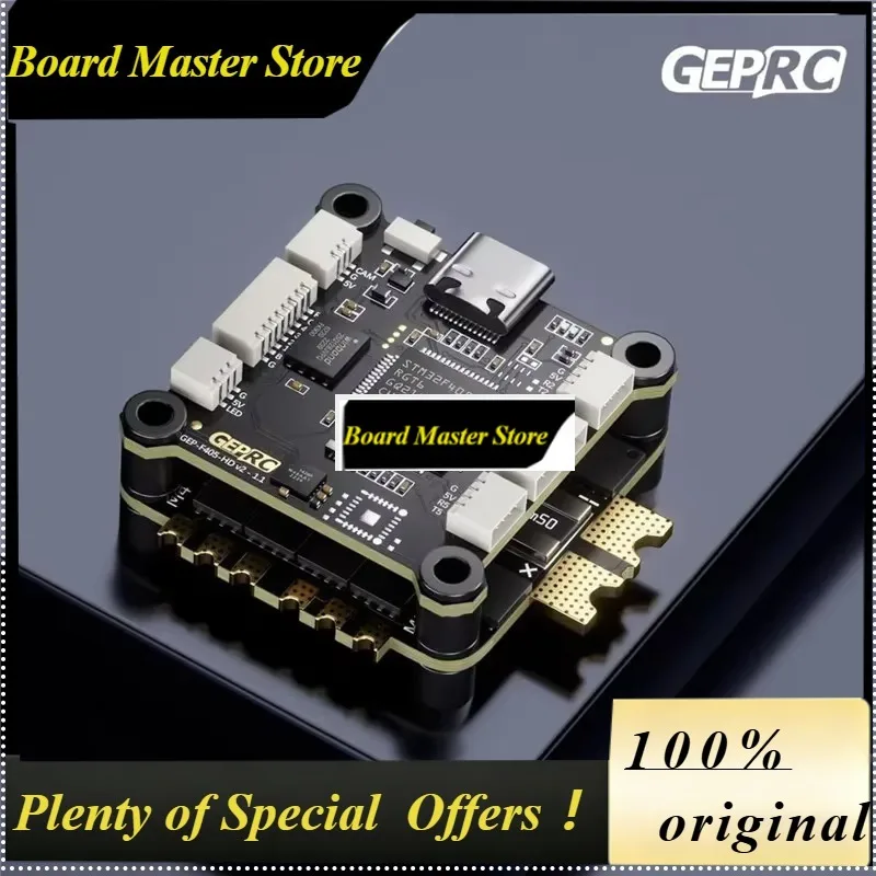 BoMsGEPRC TAKER F405 BLS 50A Stack GEP-F405-HD V2 Flight Controller BLHELIS 50A 4in1 ESC 30X30mm For FPV Freestyle Drones
