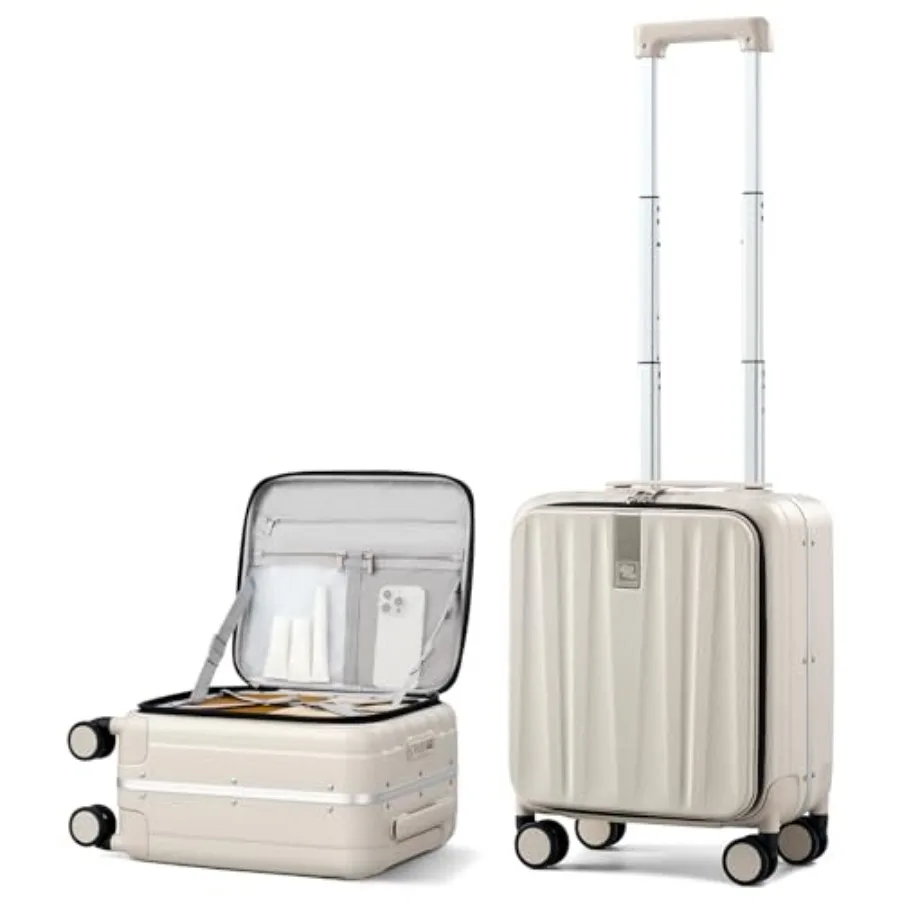 

Underseat Carry On Luggage with Wheels, Small Hard Shell Suitcases for Weekender, Top Openg Lightweight Travel Luggage Suitcase