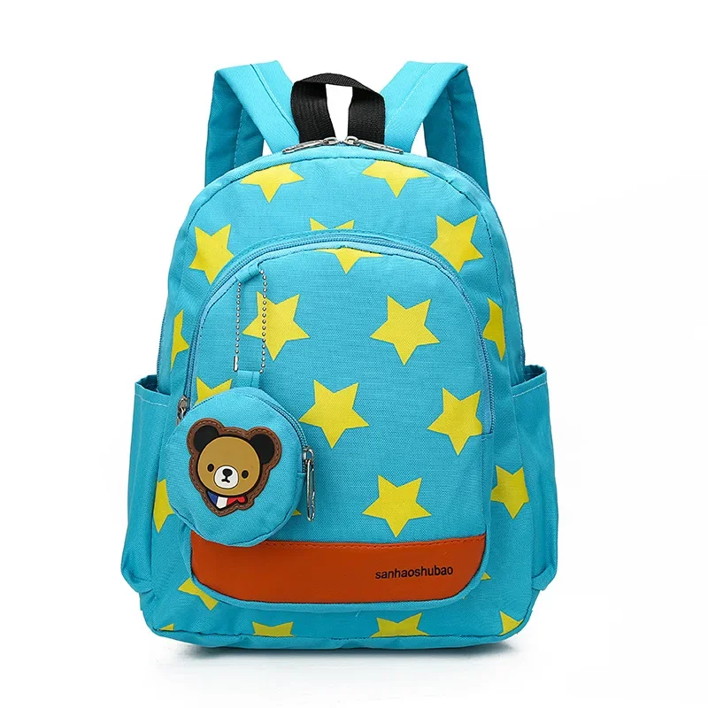 Star Cartoon Bag for Kids, Mochilas para criança, Mochila de jardim de infância para menina, Mochilas escolares para crianças