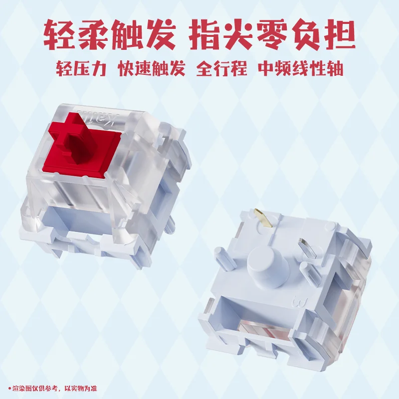 Ainbell Kailh Apple Dog Custom Mechanical Keyboard Switch HiFi Mahjong Creamy Sound Hot Swap Switches for Office Typing