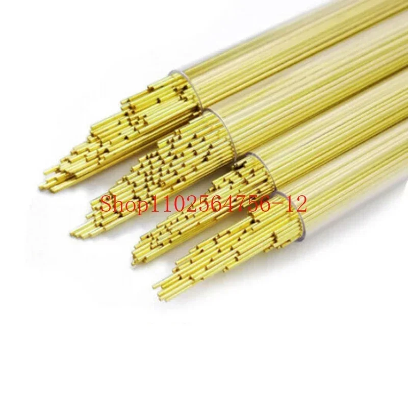 100 Sticks 500mm Single-Hole Brass Tube Puncher Discharge Perforator Accessories Tube Electrode Tube Copper Wire Copper Rod