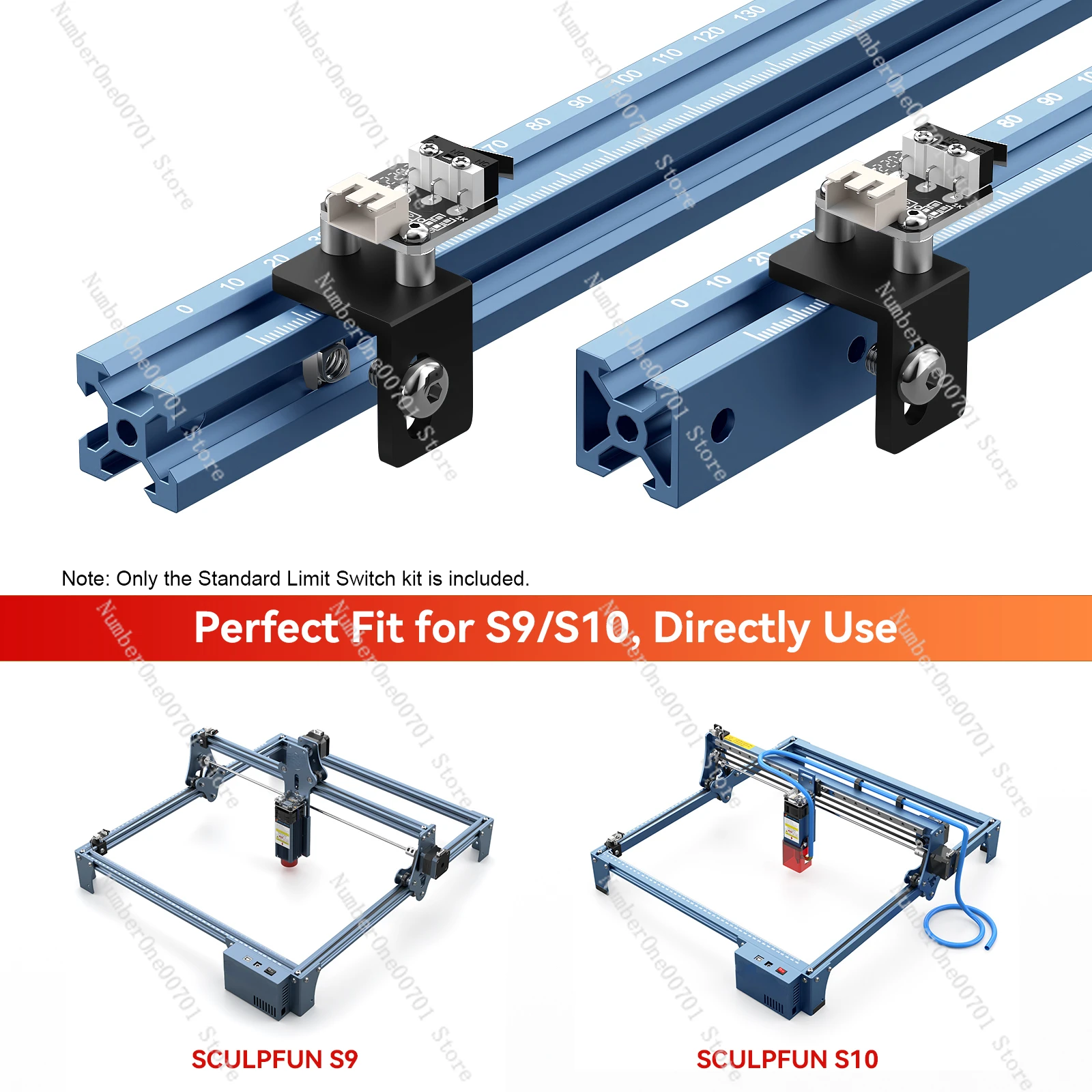 SCULPFUN S9/S10 Standard Limit Switch Open Homing Positioning Function for S9/S10 Machine Suitable for 45° Slot Aluminum Beams