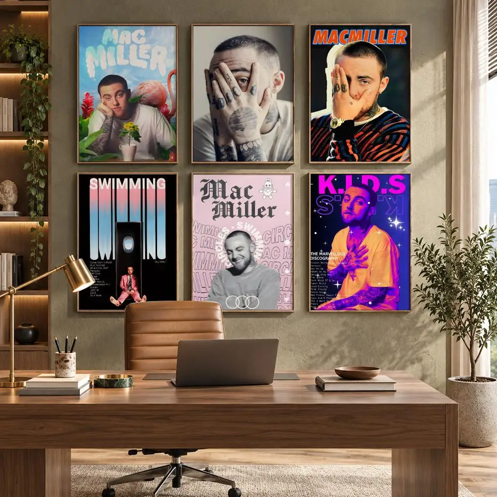 POPULAR Mac Milleres Poster HD Waterproof Wall Decal for Study, Living Room & Garage, Great Gift for Fans