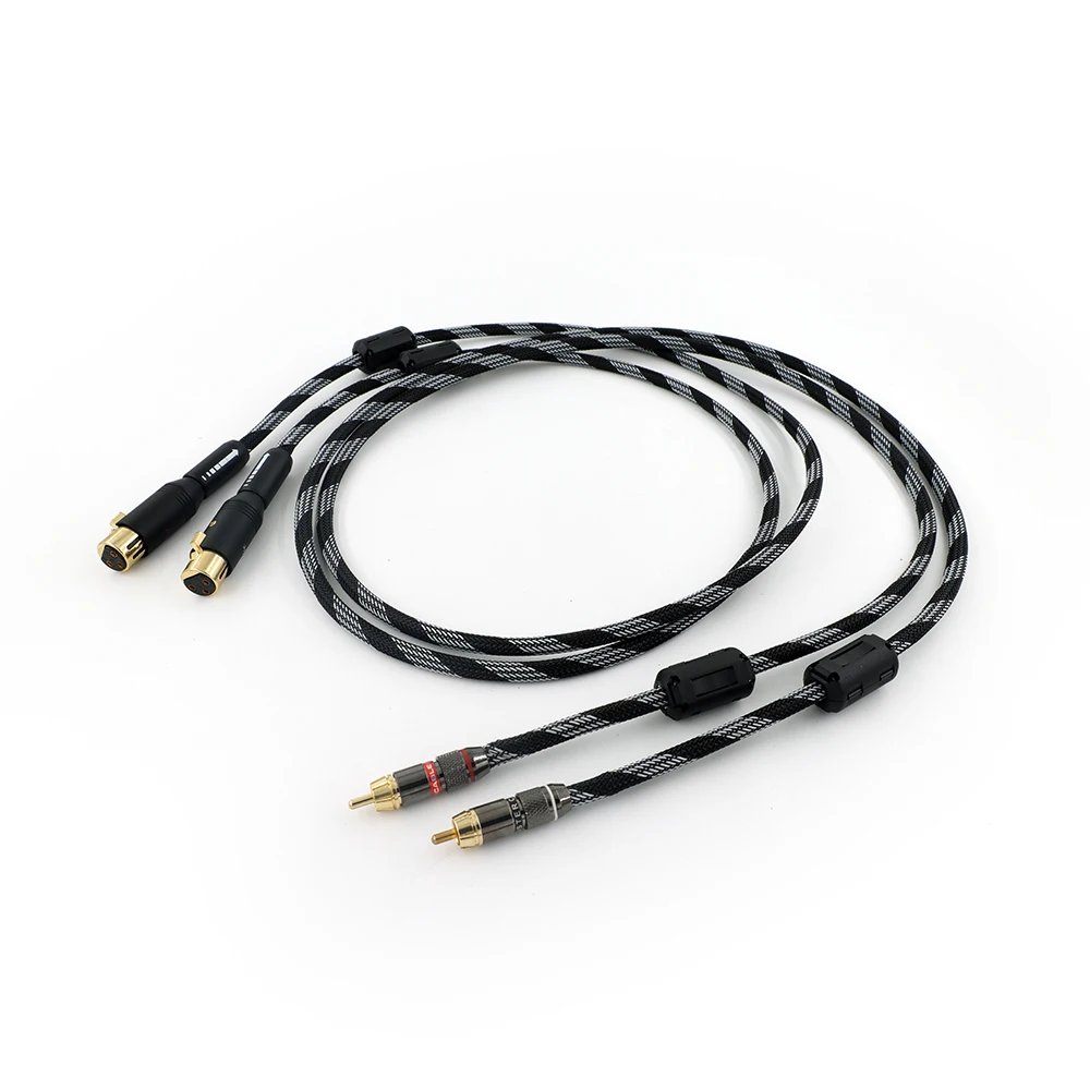 

Посеребренный аудиокабель RCA к XLR Female