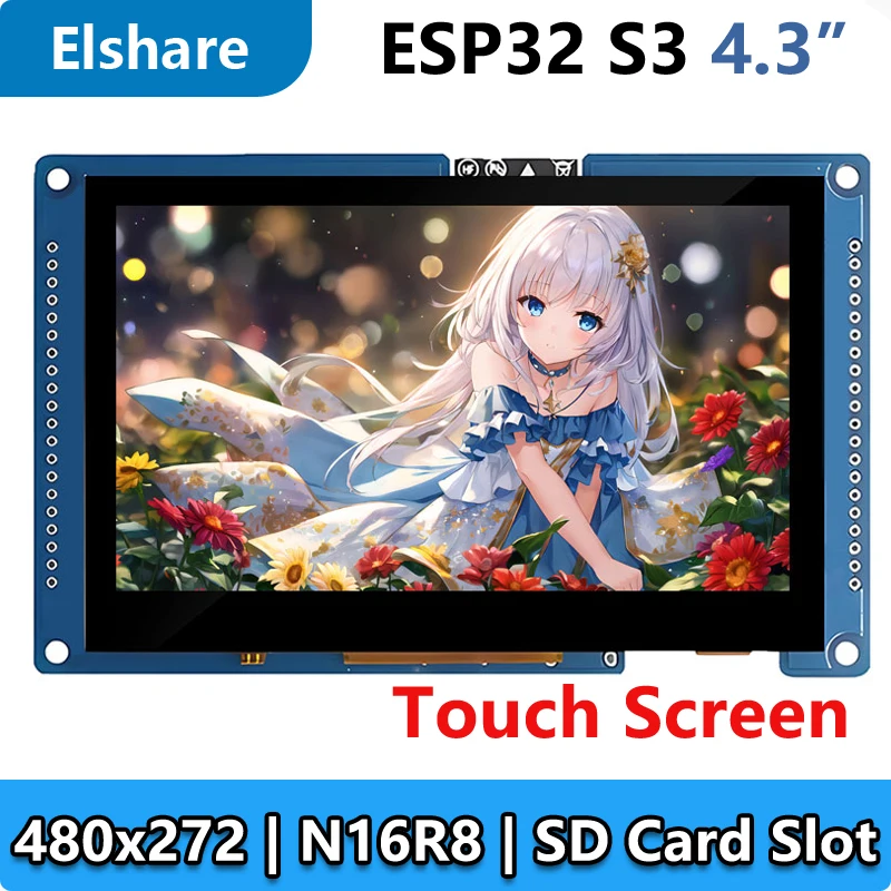 ESP32 S3 Development Board 4.3 inch LCD Capacitive Touch Screen N16R8 4.3inch Display 480×272