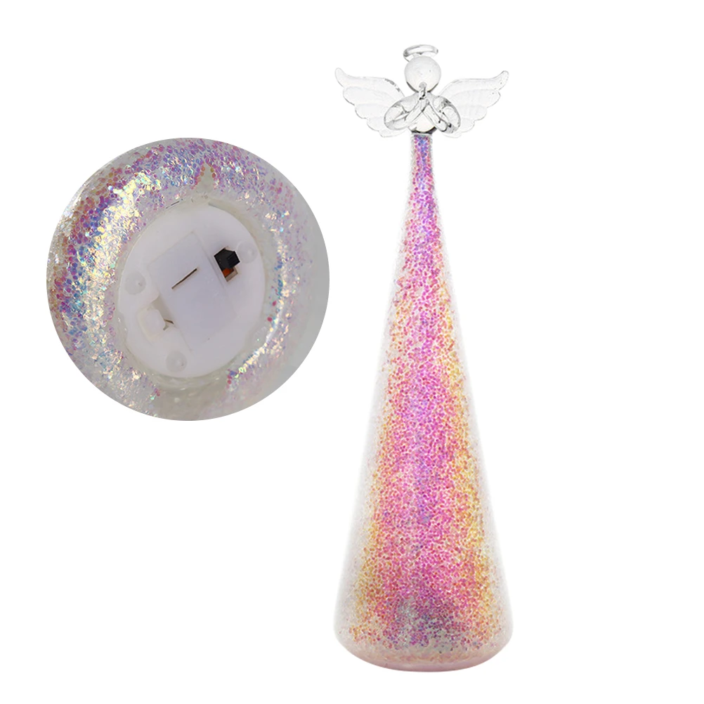 

Frosted Angel Crafts Glass Home Decor Desktop Decoration Creative Tabletop Adornment for Office Car Shelf Gift Ornament