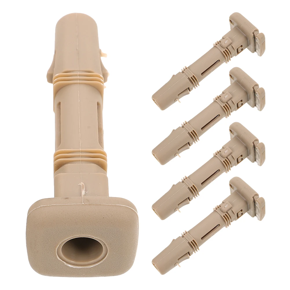 

5 Pcs Car Headrest Guide Inserts Adjustable Locking Plastic Post Tubes Versatile Application