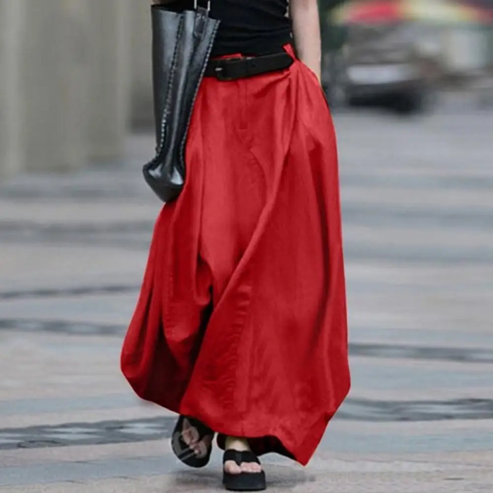 2022 Vintage Summer Skirts Women High Waist Solid Cotton Skirt Saia Female Beach Maxi Long Skirts Jupe Faldas