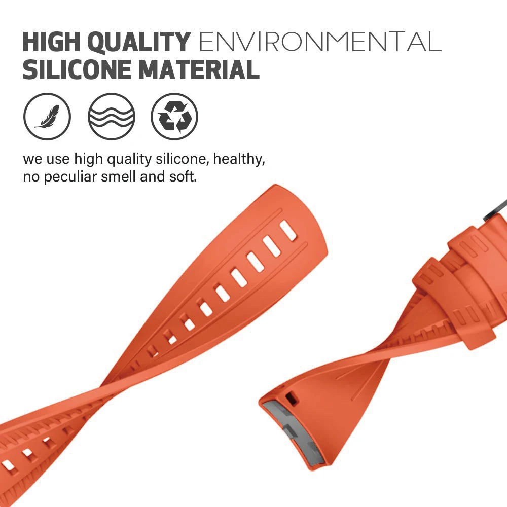 24mm Soft Silicone Watch Band for SUUNTO7 9 Baro Strap Replacement Wristband for SUUNTO D5 SUUNTO 7 Sports New SmartWatch Band