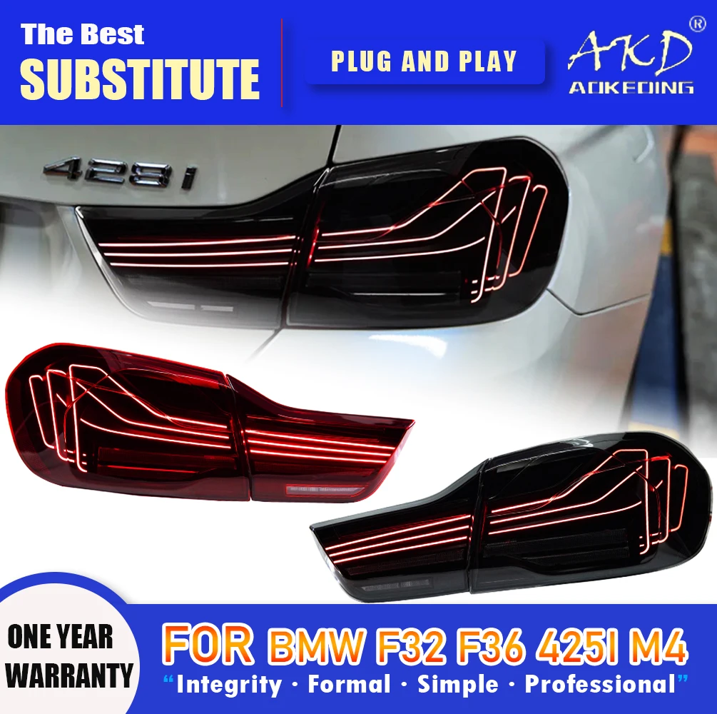 AKD Tail Lamp for BMW F32 F36 425i M4 GTS LED Tail Light Rear Fog Brake Turn Signal Automotive Accessories