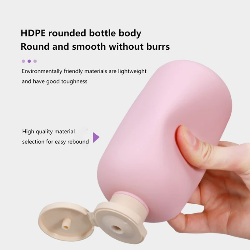 Empty Plastic Pump Lotion Shampoo Bottle High-end Cosmetics Bottles PP Pump Head Refillable Bottles Bathroom Storage Box