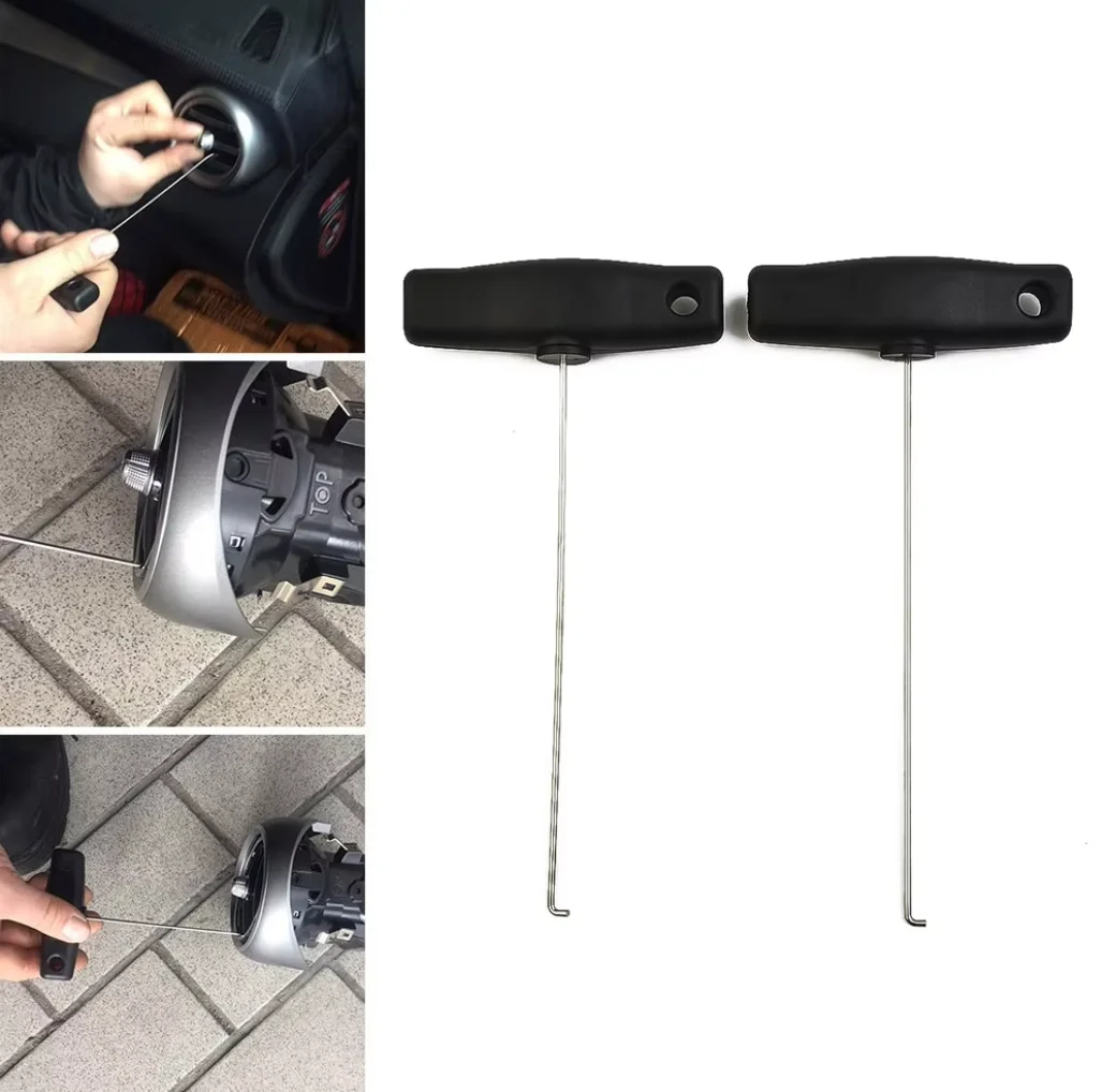2Pcs Speedometer Removal Pulling BGS Hook Hand Tool Sets For Mercedes For Benz 2 Speedometer Pull-out Hooks Extractor Set Tools