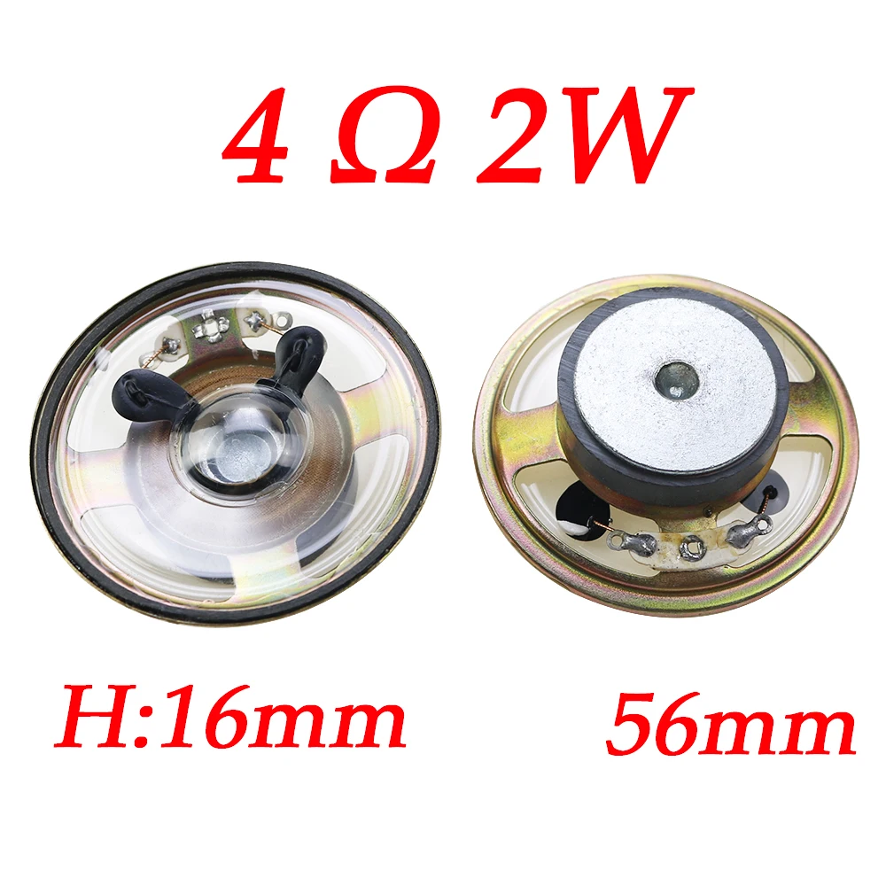 1PCS 4 Ohm 2W  3W  5W Horn Speaker Buzzer Diameter 36mm 40mm 45mm 50mm 52mm  56mm 3.6cm 4cm 4.5cm 5cm 5.2cm 5.6cm 4R 2W 3W 5W