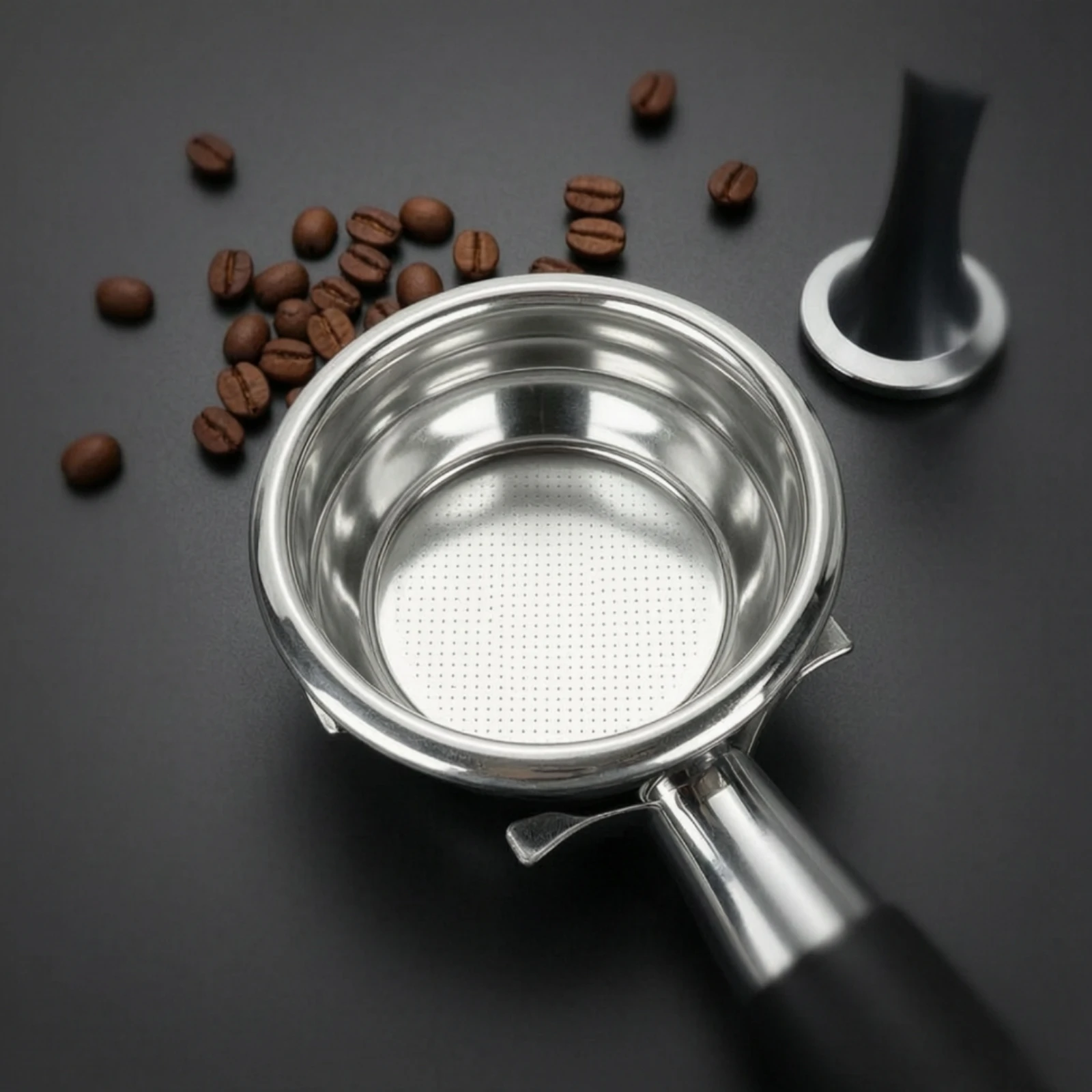 Non-Pressurized Portafilter Basket 304 Stainless Steel 58mm Strainer Basket 58mm Backflush Disk Food Grade for Home Kitchen