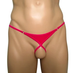 Mens G-String Thong Exposed Cock Underwear O Ring Briefs Penis Hole T-Back Micro Thongs Bikini Open Back Underpants