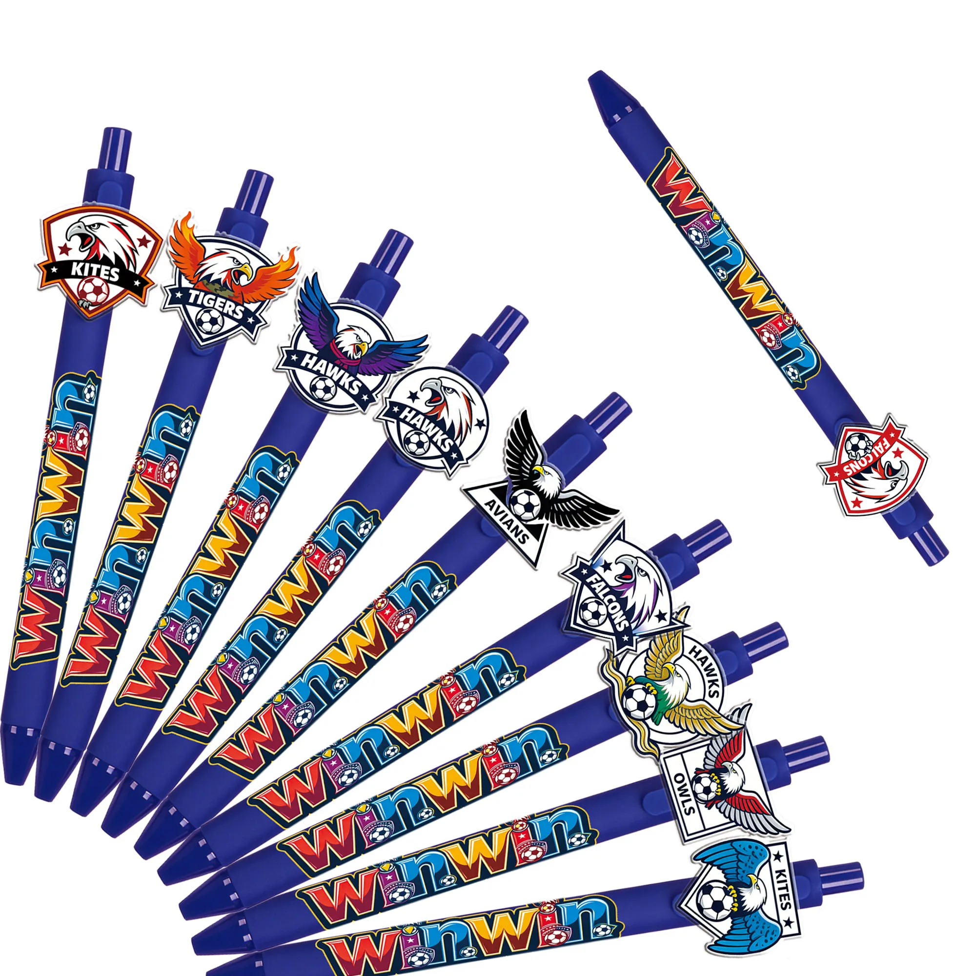 

10pcs/14pcs football and bald eagle themed ballpoint pen commemorative series gift pen student writing signature stationery