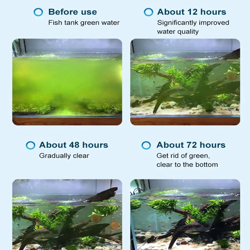 Fish tank algae removal agent in addition to green algae brown algae black silk algae moss moss algae removal does not hurt fish