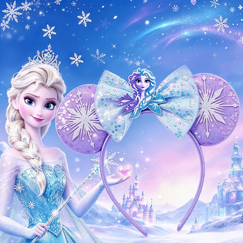 disney  Frozen jewelry diy,girl accessories, photo‑shoot props, headbands, amusement‑park headbands,Party decorations