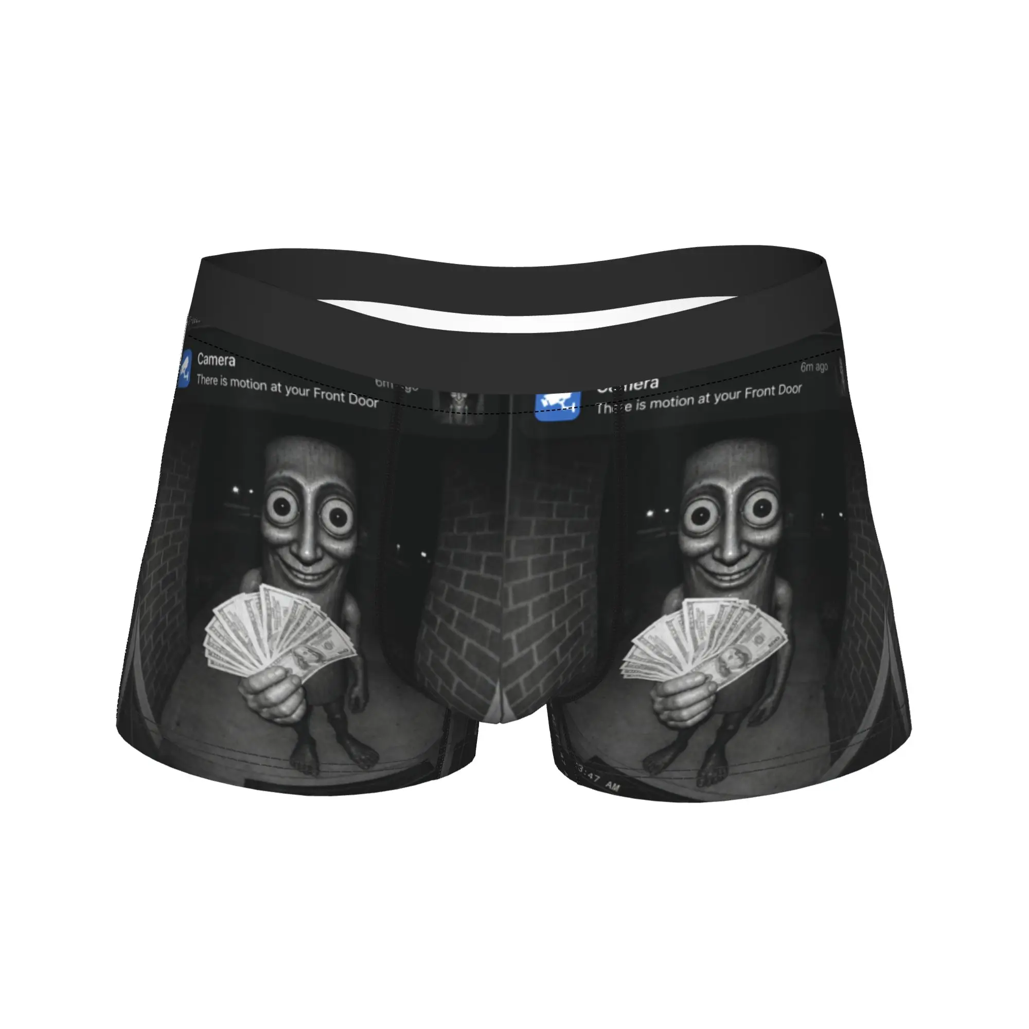 There is Motion at Your Front Door Tung Tung Tung Sahur Meme Boxer Shorts Pouch Underwear Design Shorts Briefs Sexy Soft Panties