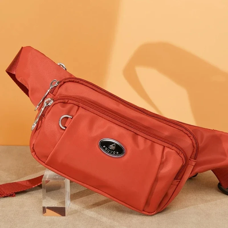 

Поясная сумка Fouvor, водонепроницаемая для женщин, повседневная маленькая поясная сумка, новинка 2025, женская нейлоновая сумка через плечо с несколькими карманами 2786-21