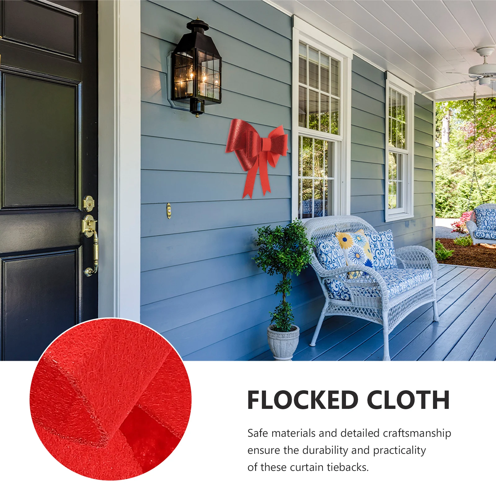 

2Pcs Lovely Bow Knots Curtain Decor Wedding Room Hanging Ornaments Home Decoration Outdoor Curtain Tiebacks Wedding Room Decor