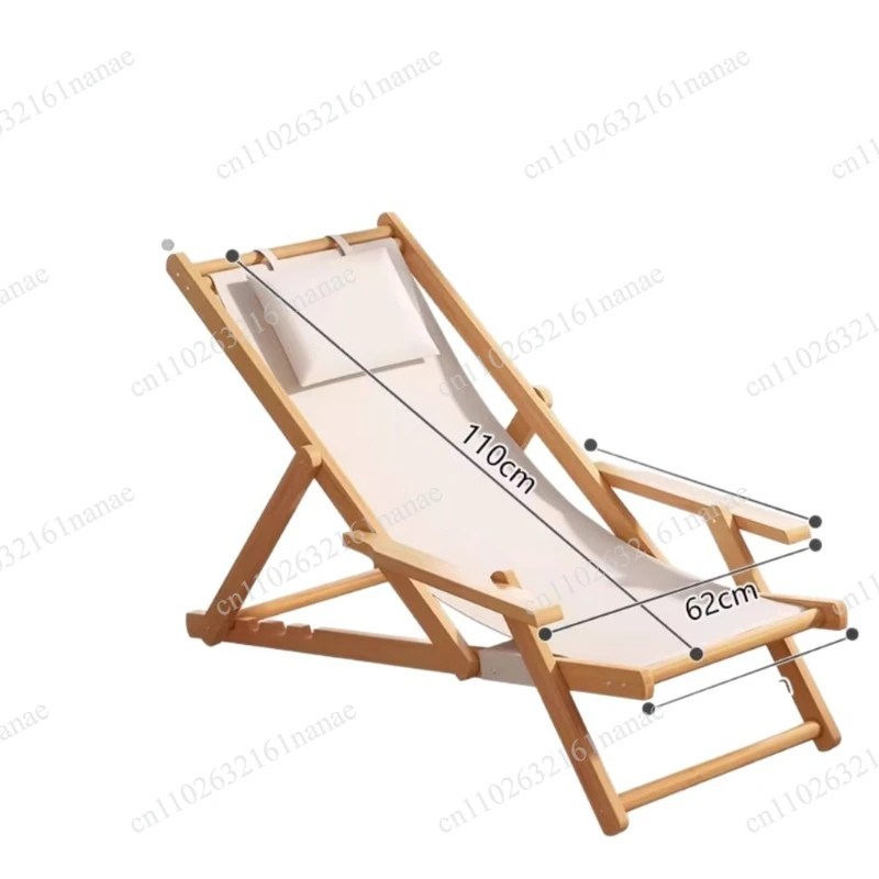 

Deckchair folding beach chair balcony leisure lazy chair household outdoor canvas camping chair