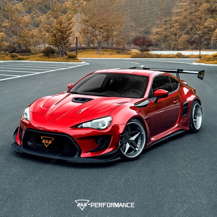 Upgrade to Robot Style Body Kit for Toyotas 86 FRP Front Rear Bumper Fender Side Skirt Spoiler Hood BodyKit