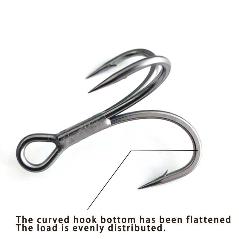 BKK 6066-3X-NP Treble Hook BT662-UA Triple Fishing Hooks Fishing Accessories 2# - 16# UltraAntirust Fishhook All for Fishing