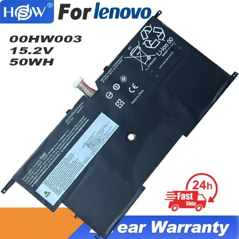 

00HW002 SB10F46440 45N1700 Laptop Battery For Lenovo ThinkPad X1 Carbon Gen3 2015 X1 Carbon 2014 Gen2 45N1701 45N1702 00HW003