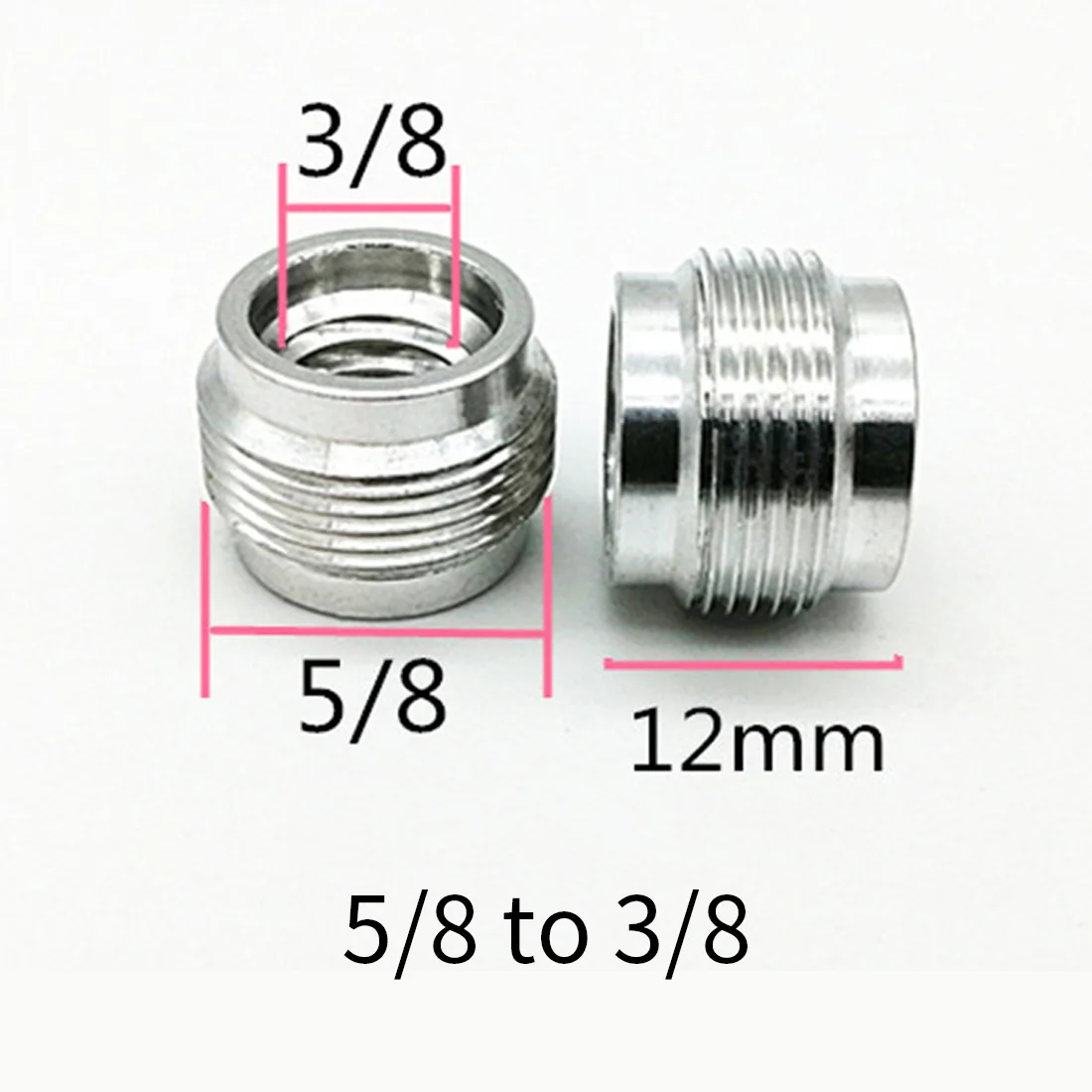 1/4 3/8 5/8 M6 M5 M4 M10 Schraube Konverter Adapter Männlich Weiblich für Stativ Mikrofon Lichter Flash Ball Kopf Projektor Kamera Halterung – Detail 15